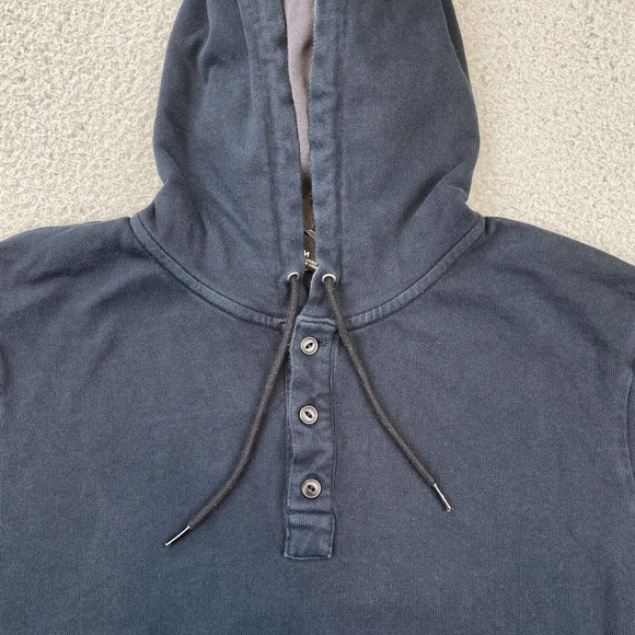 Nike Engineered for World Class Athletes Dark Blue Henley Hoodie Size Medium - Picture 3 of 9